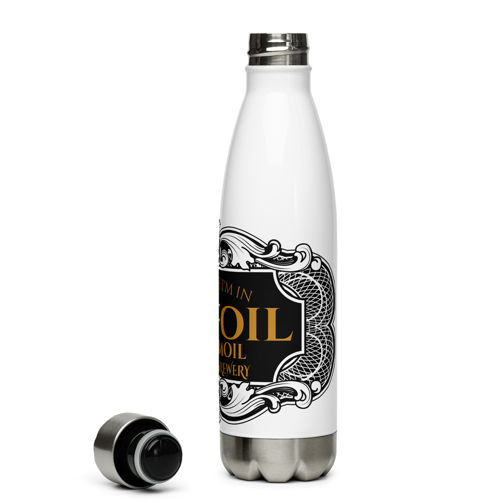 Tinfoil & Turmoil Brewery Stainless Steel Water Bottle 17oz | Printed Graphics