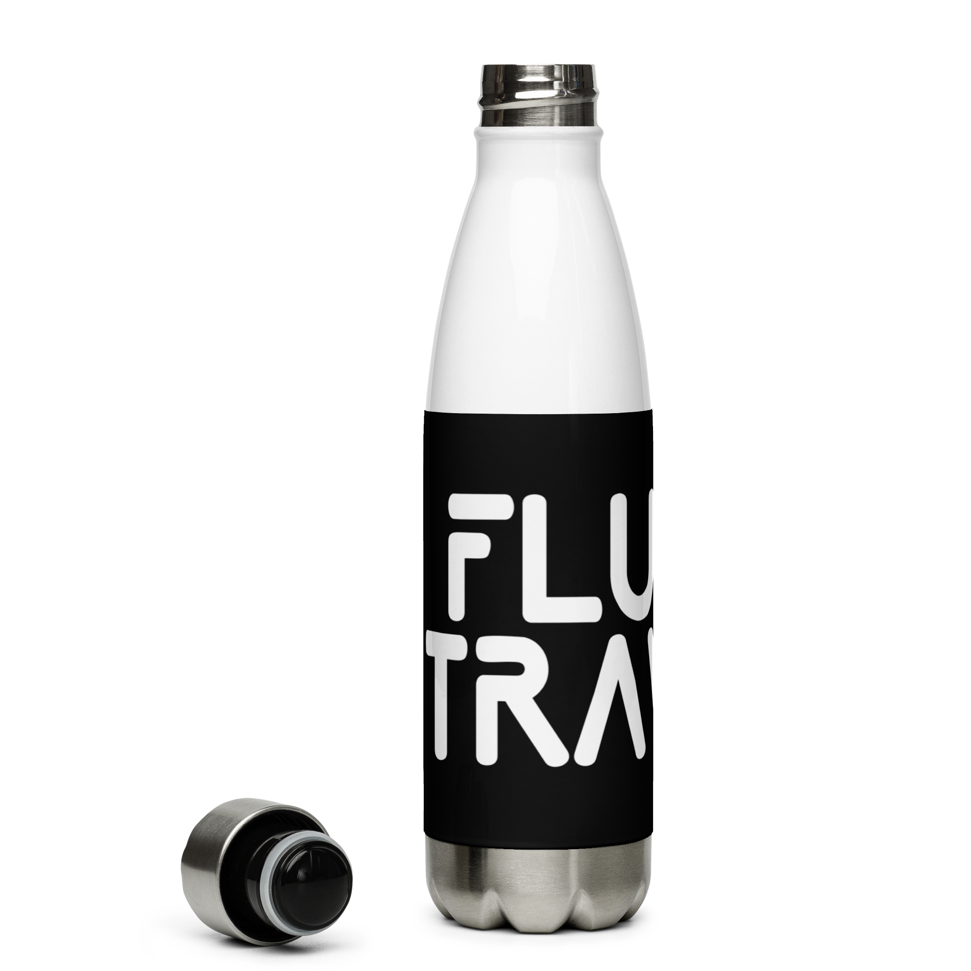 Fluffs Travels Stainless Steel Water Bottle 17oz | Printed Graphics