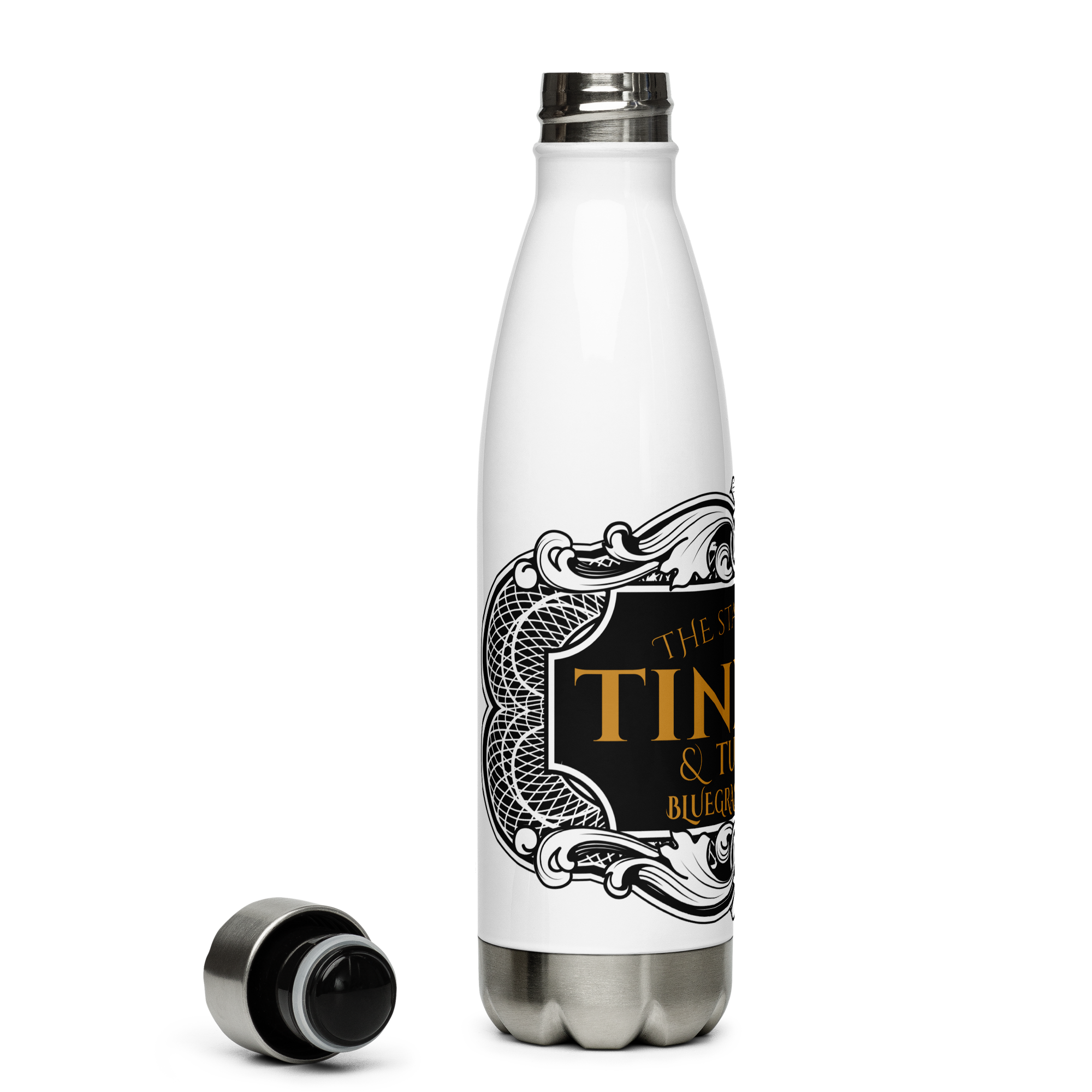 Tinfoil & Turmoil Brewery Stainless Steel Water Bottle 17oz | Printed Graphics