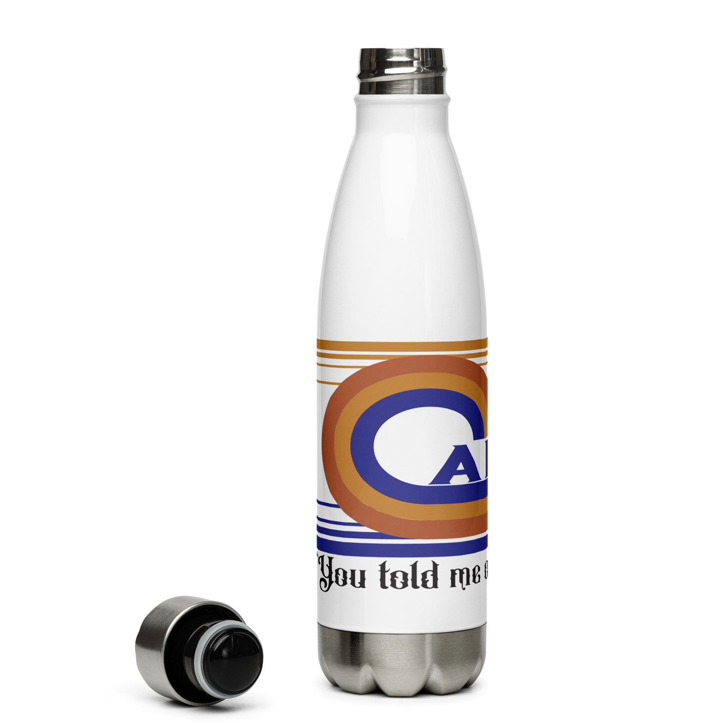 Carini Stainless Steel Water Bottle 17oz | UV Printed Graphics