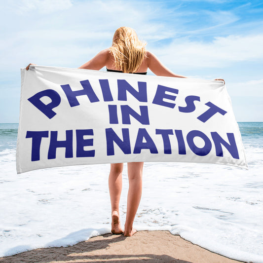Phinest In The Nation Beach Towel | 30"x60" | Sublimation | Phan Art | REBA