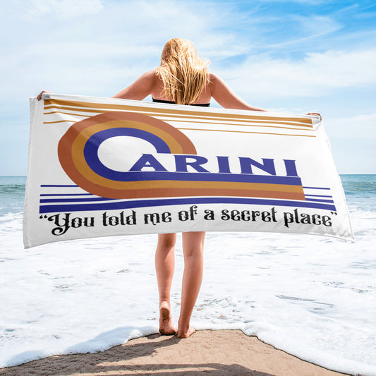 Carini You Told Me Beach Towel | 30"x60" | Sublimation | Phan Art
