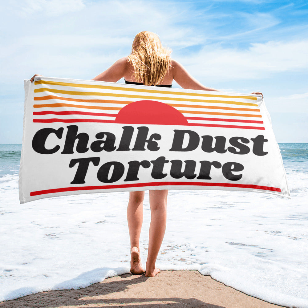 Chalk Dust Torture Beach Towel | 30"x60" | Sublimation | Phan Art