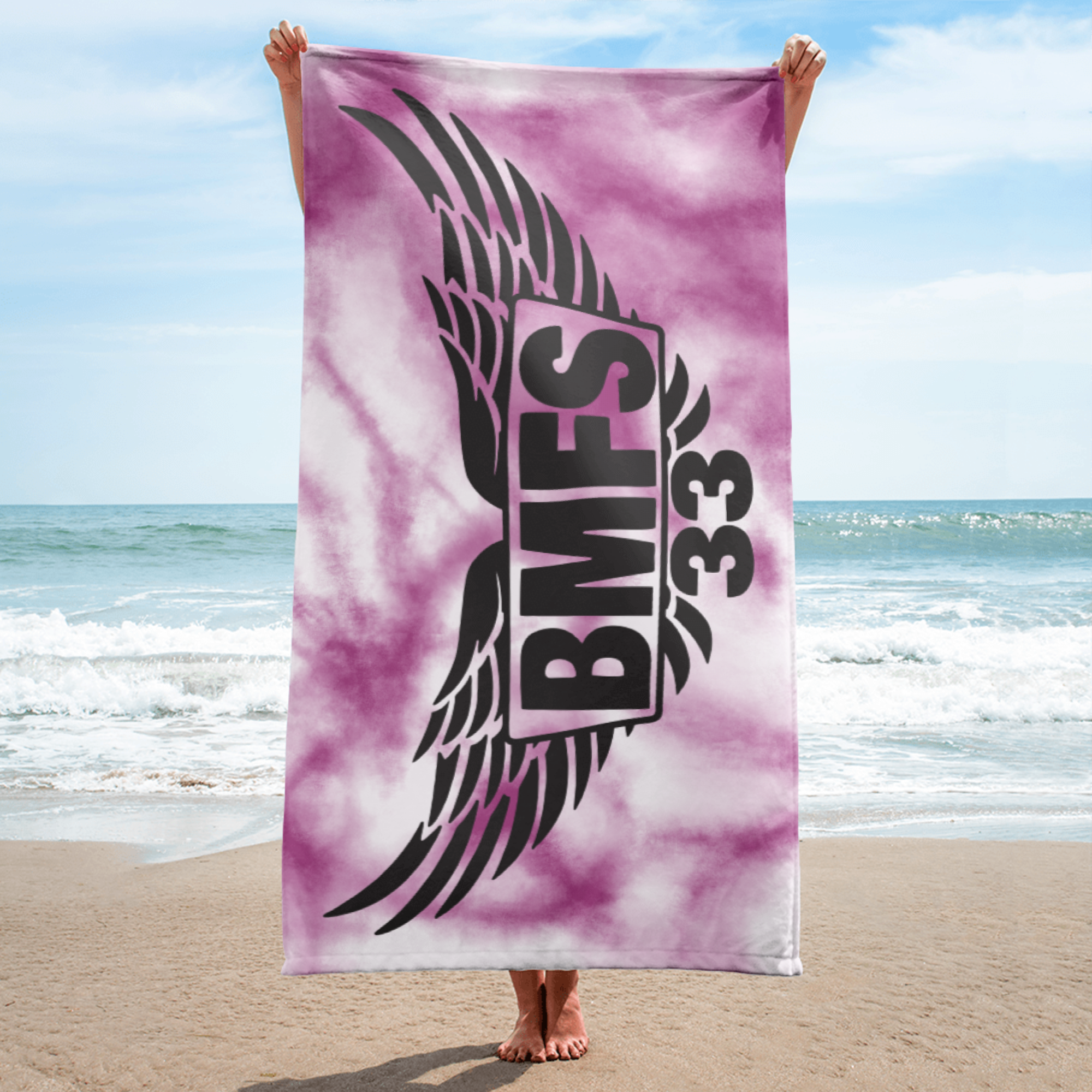 BMFS 33 Wings Beach Towel | 30"x60" | Phan Art | 33 | Bluegrass