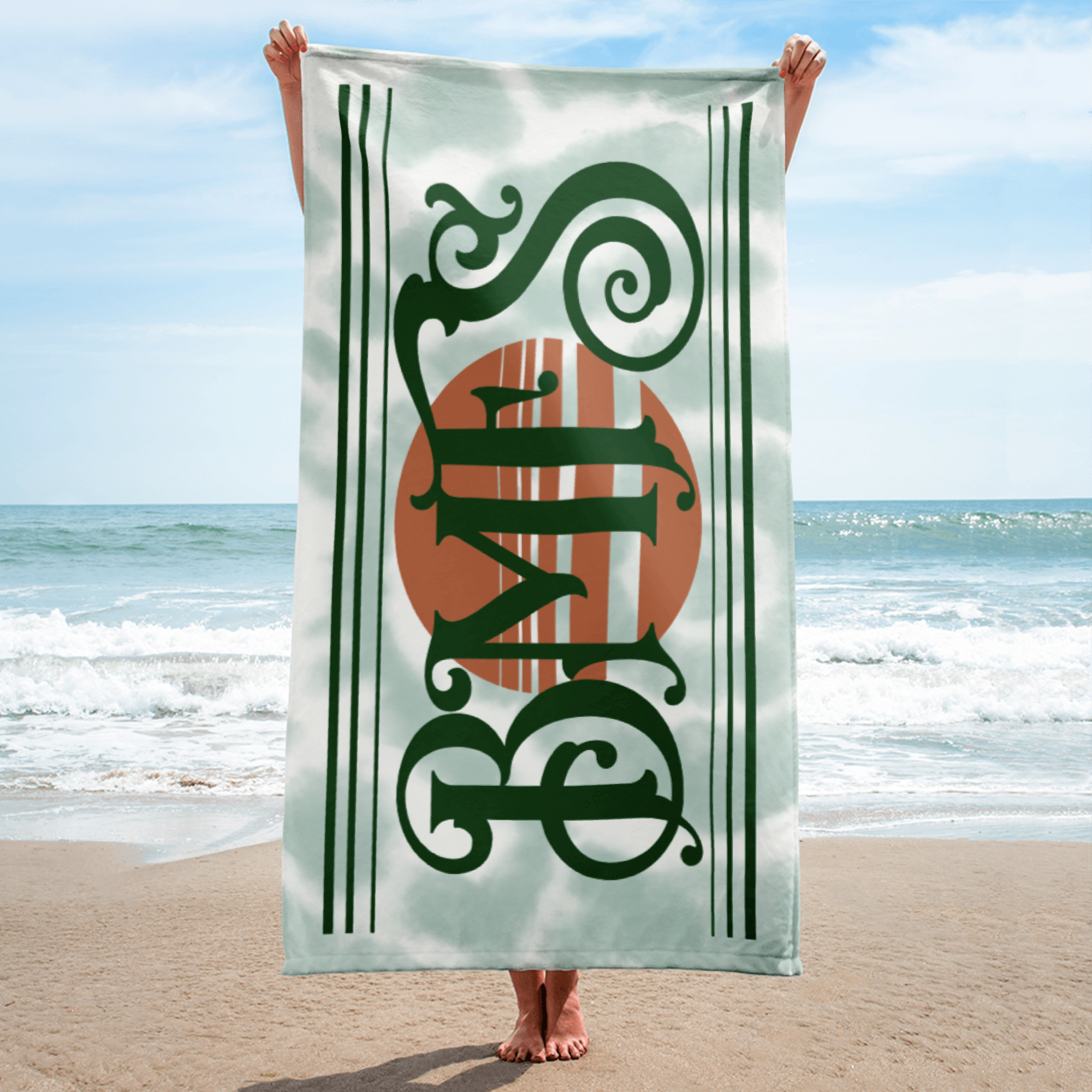 BMFS Sun Retro Beach Towel | 30"x60" | Fan Art | 33 Goat | Bluegrass