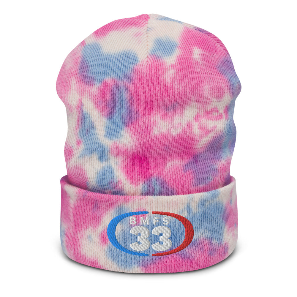 BMFS 33 Tie-dye beanie | Flat Embroidery | Inspired Billy Art