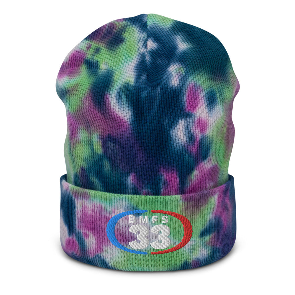 BMFS 33 Tie-dye beanie | Flat Embroidery | Inspired Billy Art
