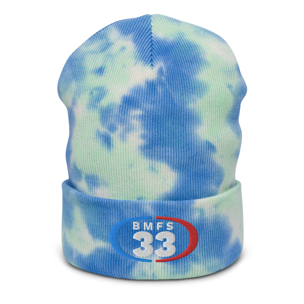 BMFS 33 Tie-dye beanie | Flat Embroidery | Inspired Billy Art