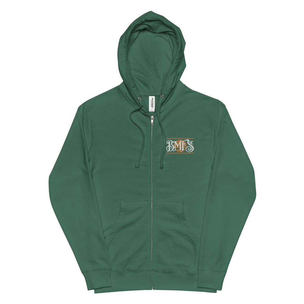 BMFS Embroidery Full Zip Hoodie | Unisex fleece | BMFS 33