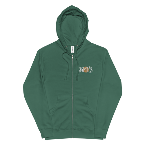 BMFS Embroidery Full Zip Hoodie | Unisex fleece | BMFS 33