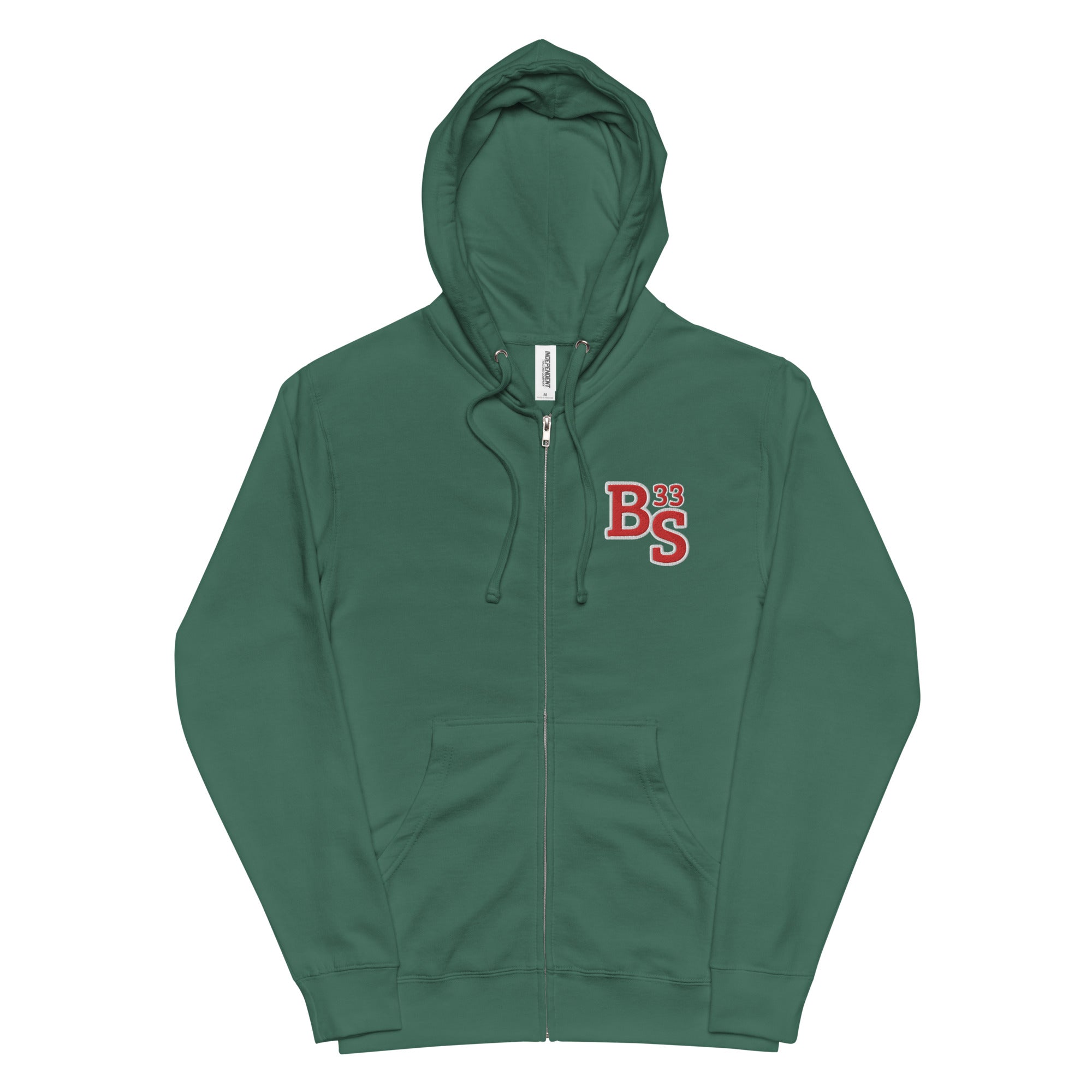 BS 33 Embroidery Full Zip Hoodie | Unisex fleece | BMFS 33