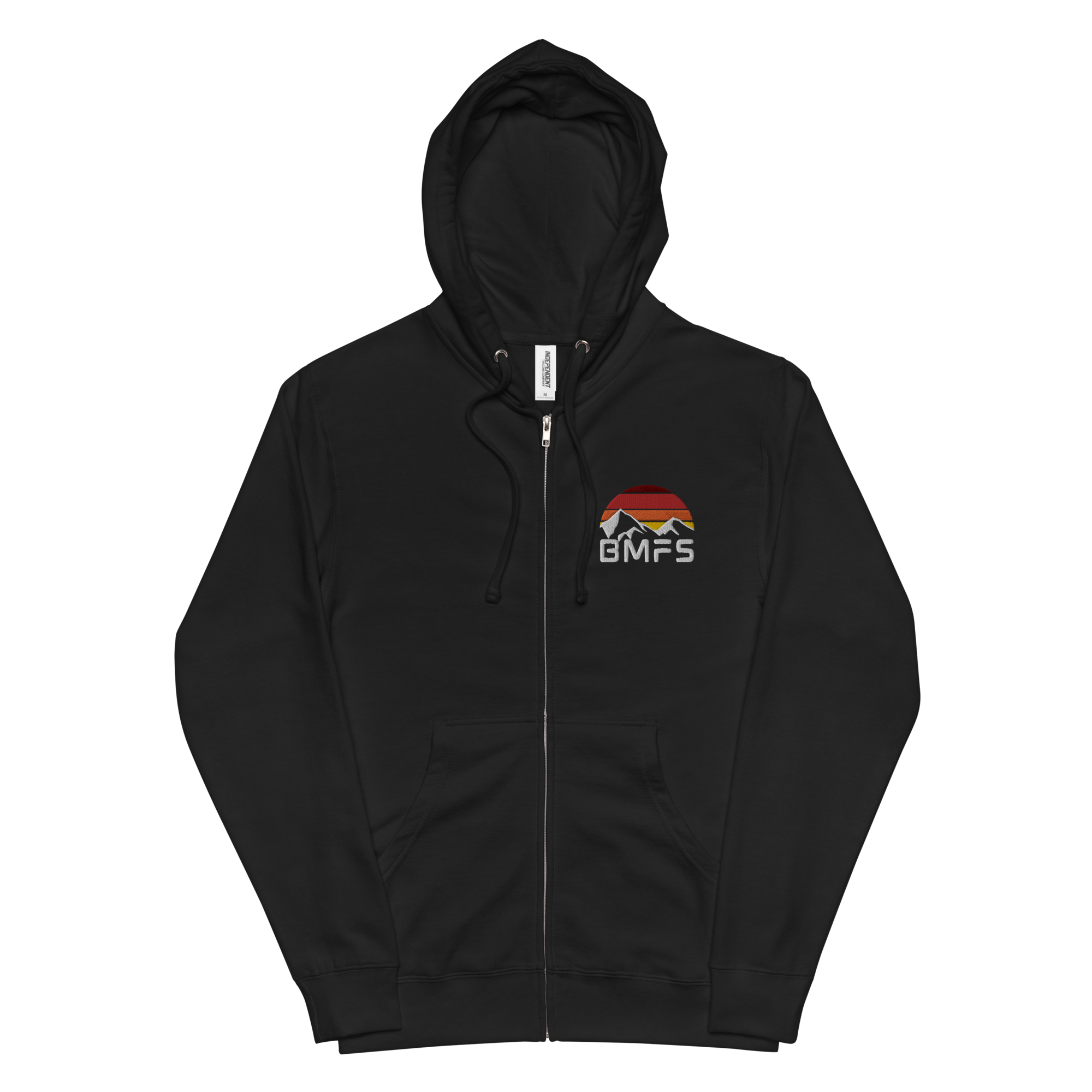 BMFS Mountains Embroidery Full Zip Hoodie | Unisex fleece | BMFS 33