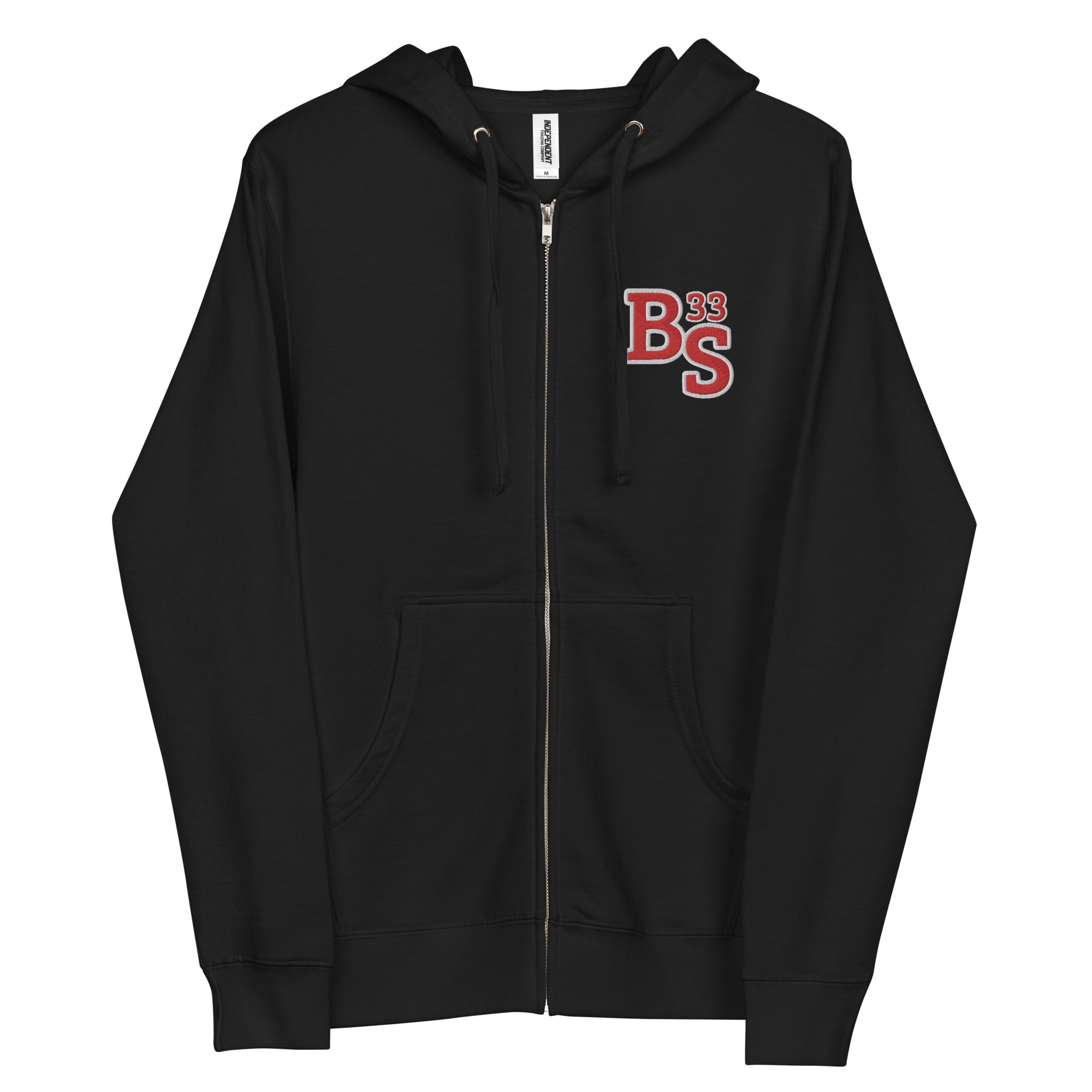BS 33 Embroidery Full Zip Hoodie | Unisex fleece | BMFS 33