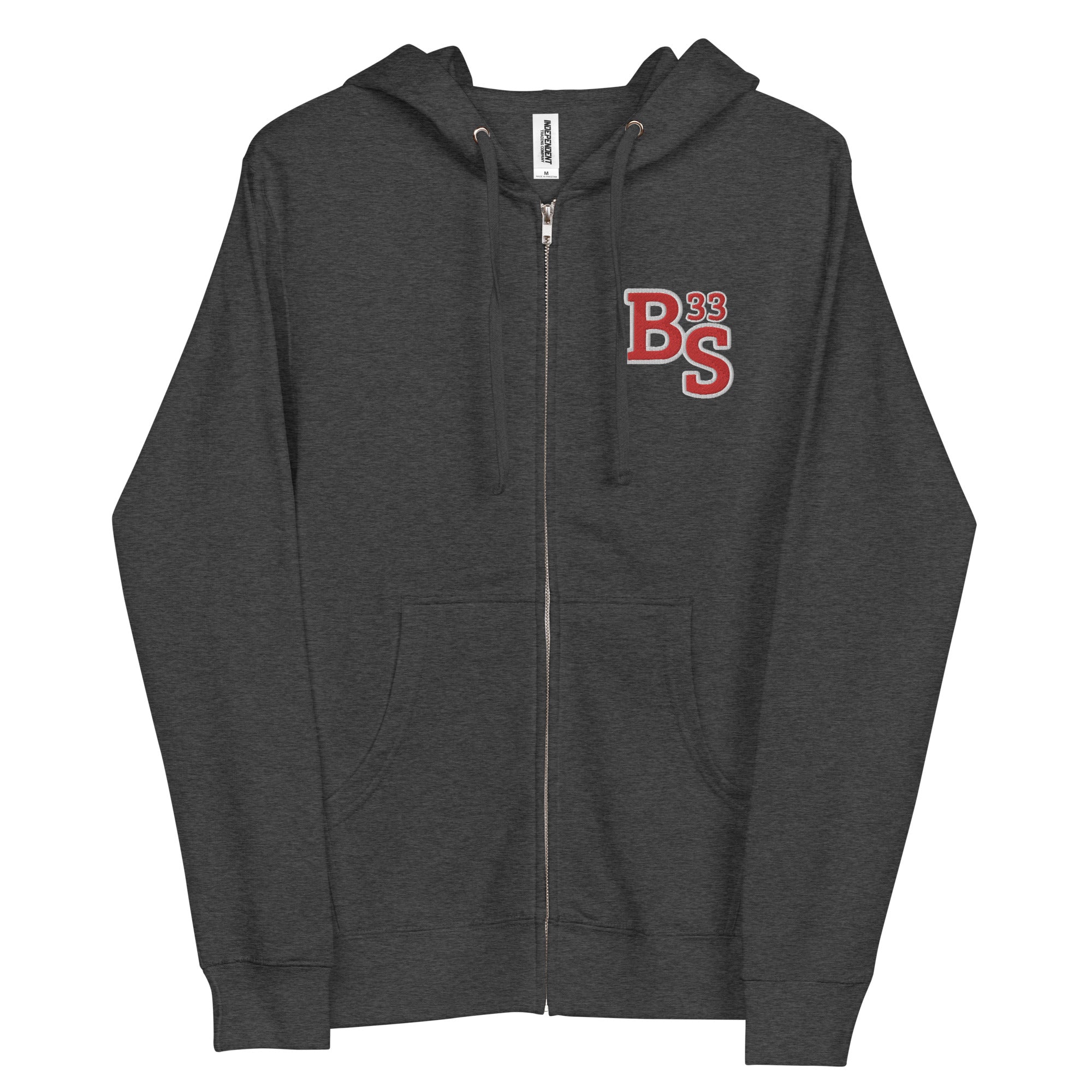 BS 33 Embroidery Full Zip Hoodie | Unisex fleece | BMFS 33
