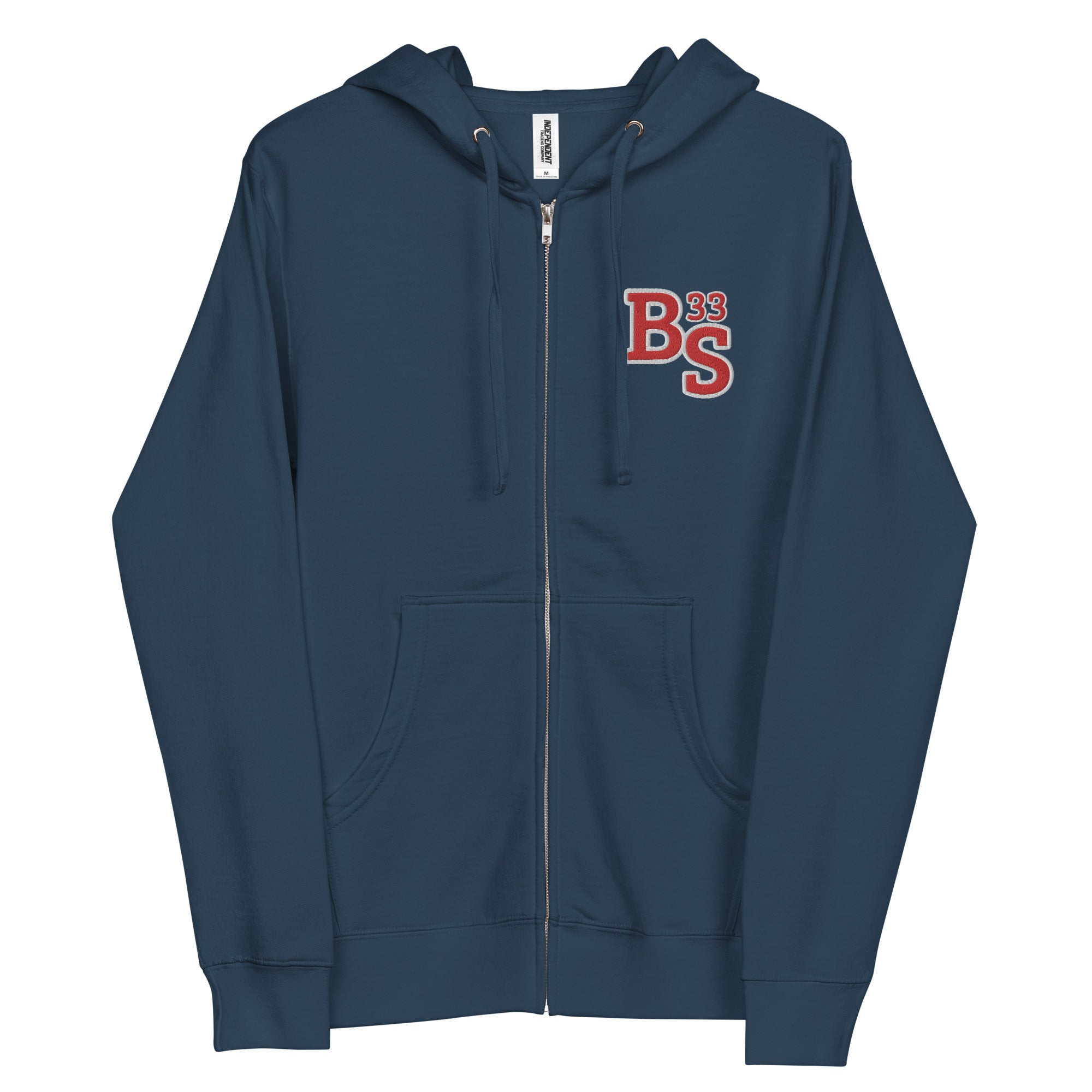 BS 33 Embroidery Full Zip Hoodie | Unisex fleece | BMFS 33