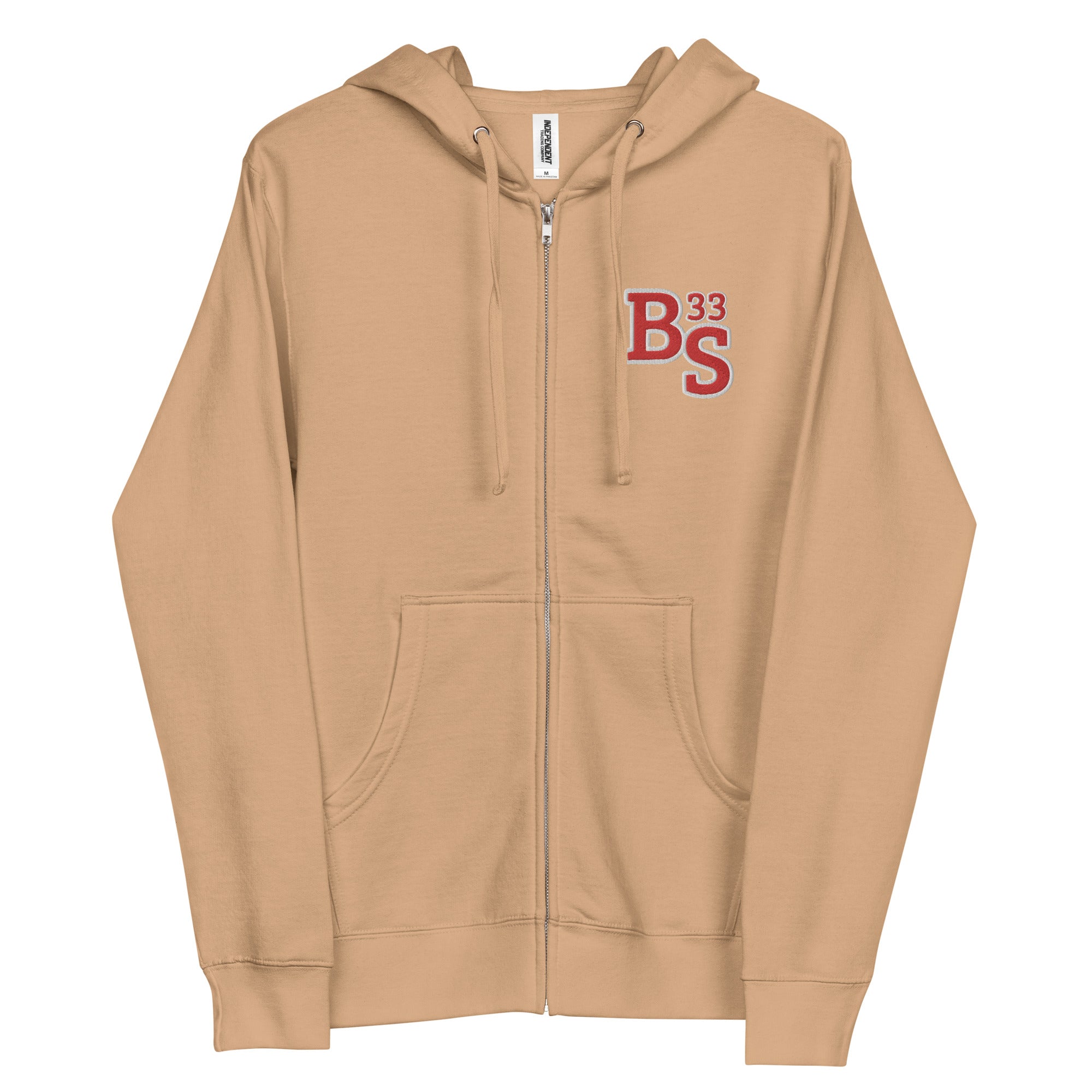 BS 33 Embroidery Full Zip Hoodie | Unisex fleece | BMFS 33