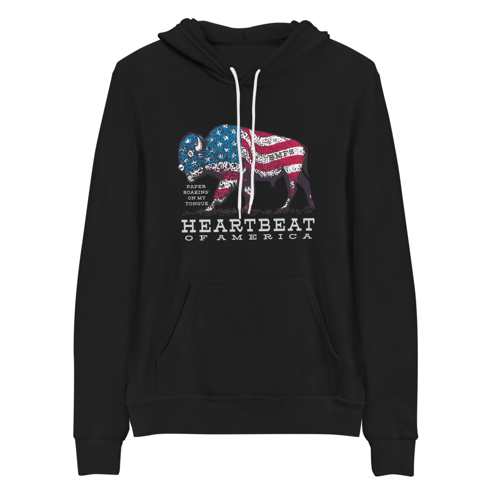Heartbeat of America BMFS Bella+Canvas Premium Unisex hoodie