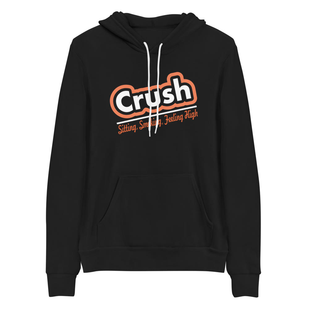 Sitting Smoking Feeling High Slanted Bella+Canvas Premium Unisex hoodie DMB