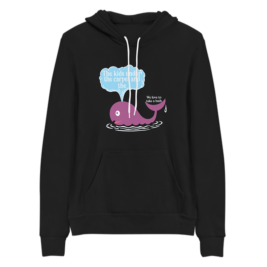 Purple Humpback Whale Bella+Canvas Premium Unisex hoodie Phish Art