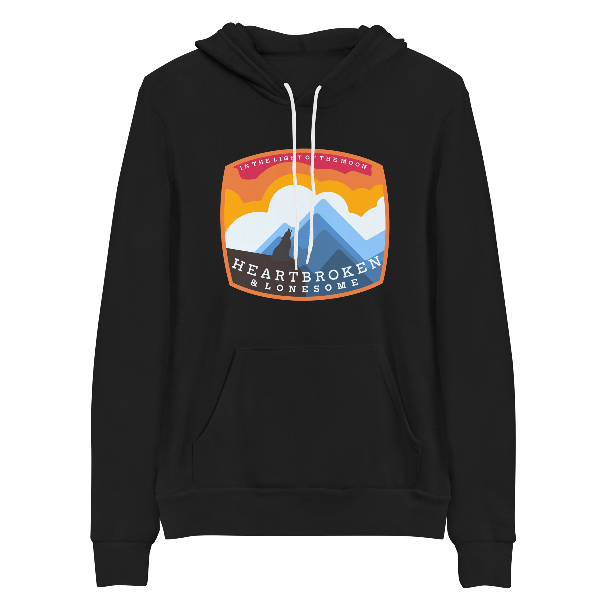Love and Regret Coyote Howl BMFS Bella+Canvas Premium Unisex hoodie