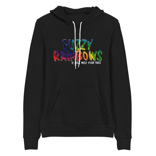 Fuzzy Rainbows Melt Your Face Bella+Canvas Premium Unisex hoodie 33