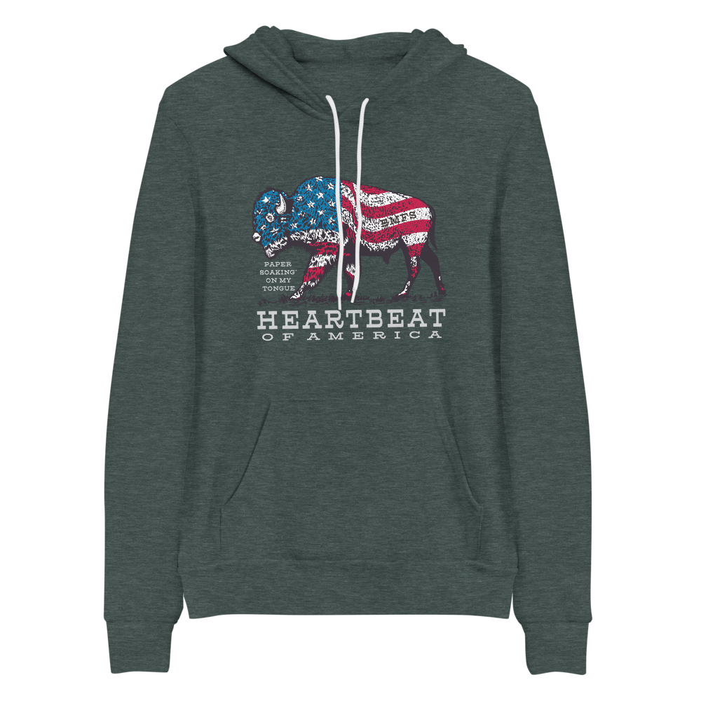 Heartbeat of America BMFS Bella+Canvas Premium Unisex hoodie