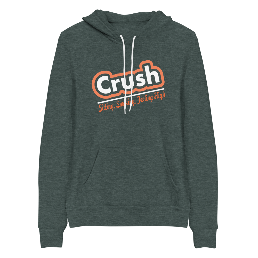 Sitting Smoking Feeling High Slanted Bella+Canvas Premium Unisex hoodie DMB