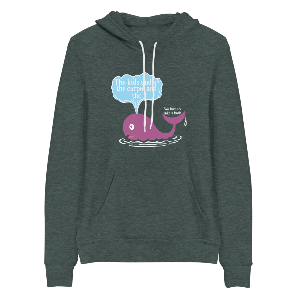 Purple Humpback Whale Bella+Canvas Premium Unisex hoodie Phish Art