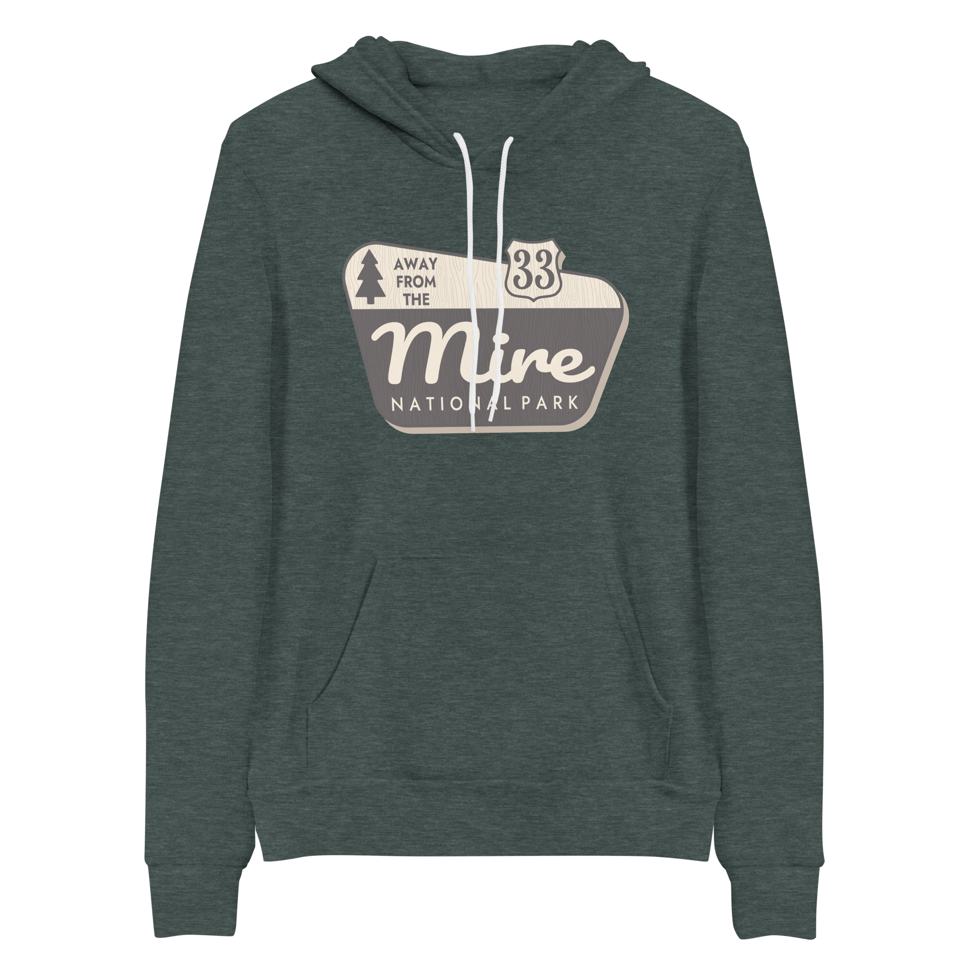 Away From The Mire National Park Bella+Canvas Premium Unisex hoodie