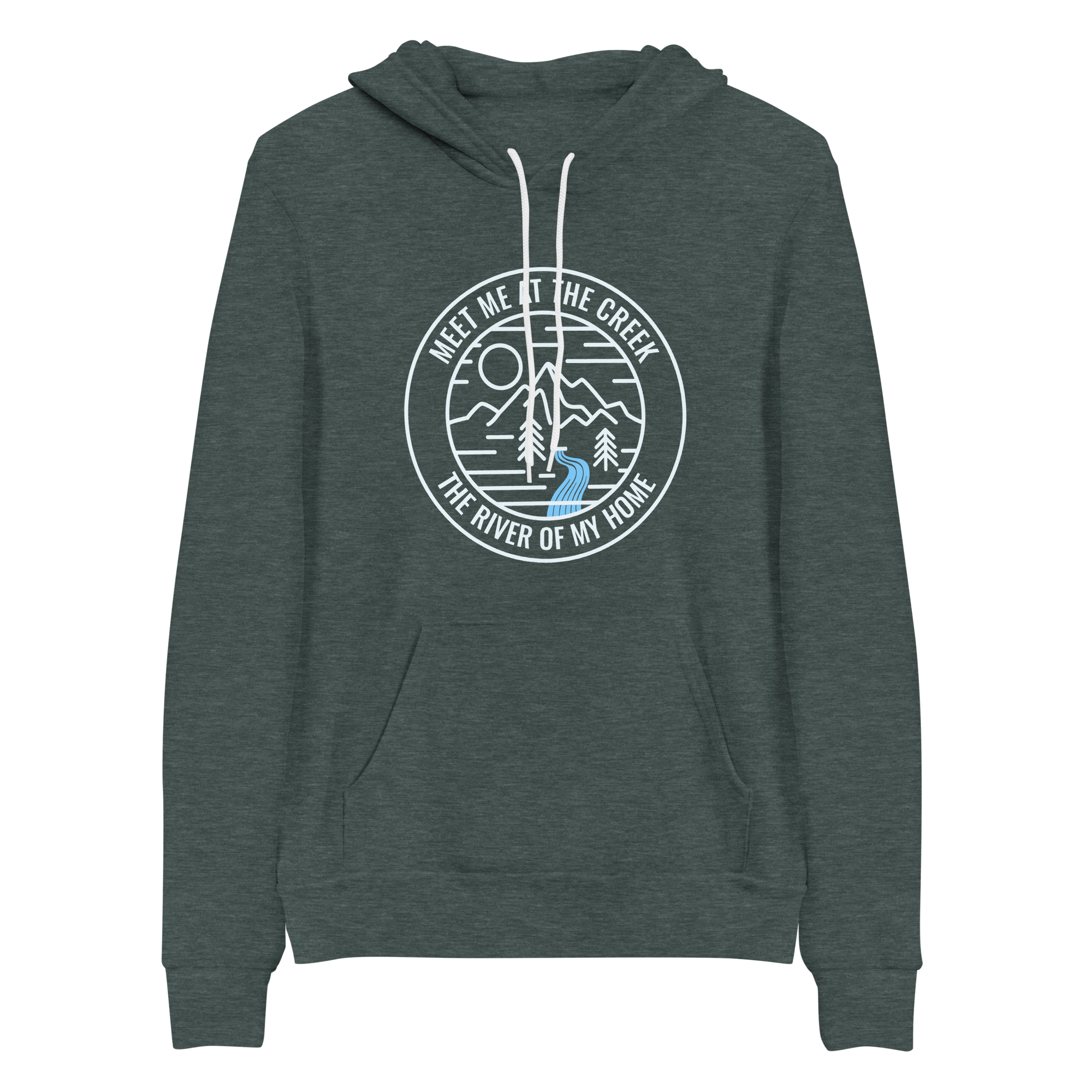 Meet Me At The Creek Bella+Canvas Premium Unisex hoodie