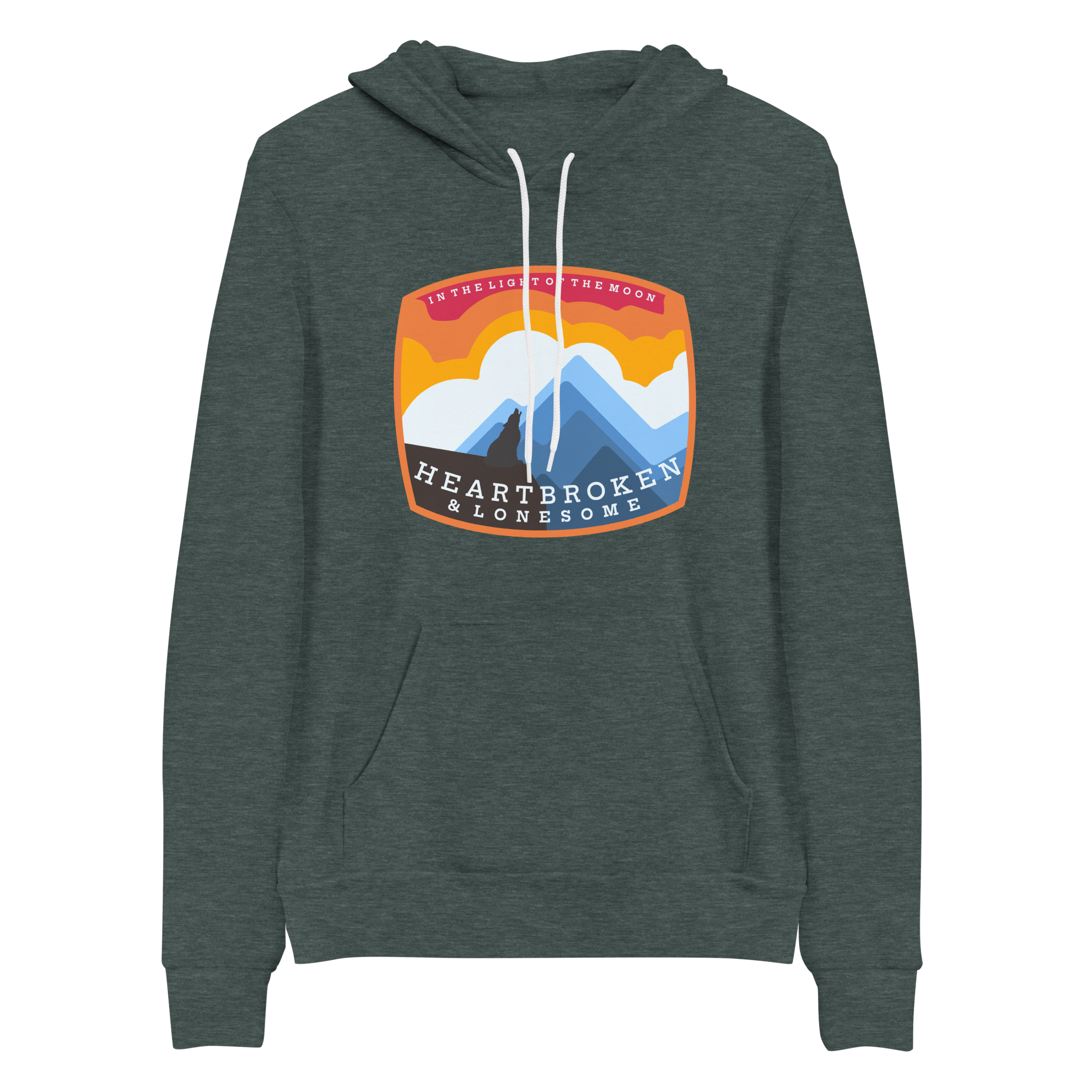 Love and Regret Coyote Howl BMFS Bella+Canvas Premium Unisex hoodie