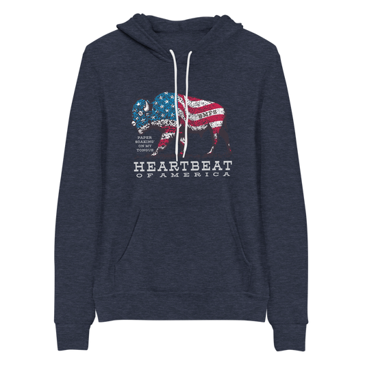 Heartbeat of America BMFS Bella+Canvas Premium Unisex hoodie