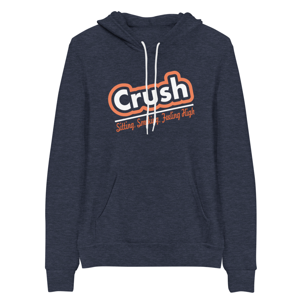 Sitting Smoking Feeling High Slanted Bella+Canvas Premium Unisex hoodie DMB