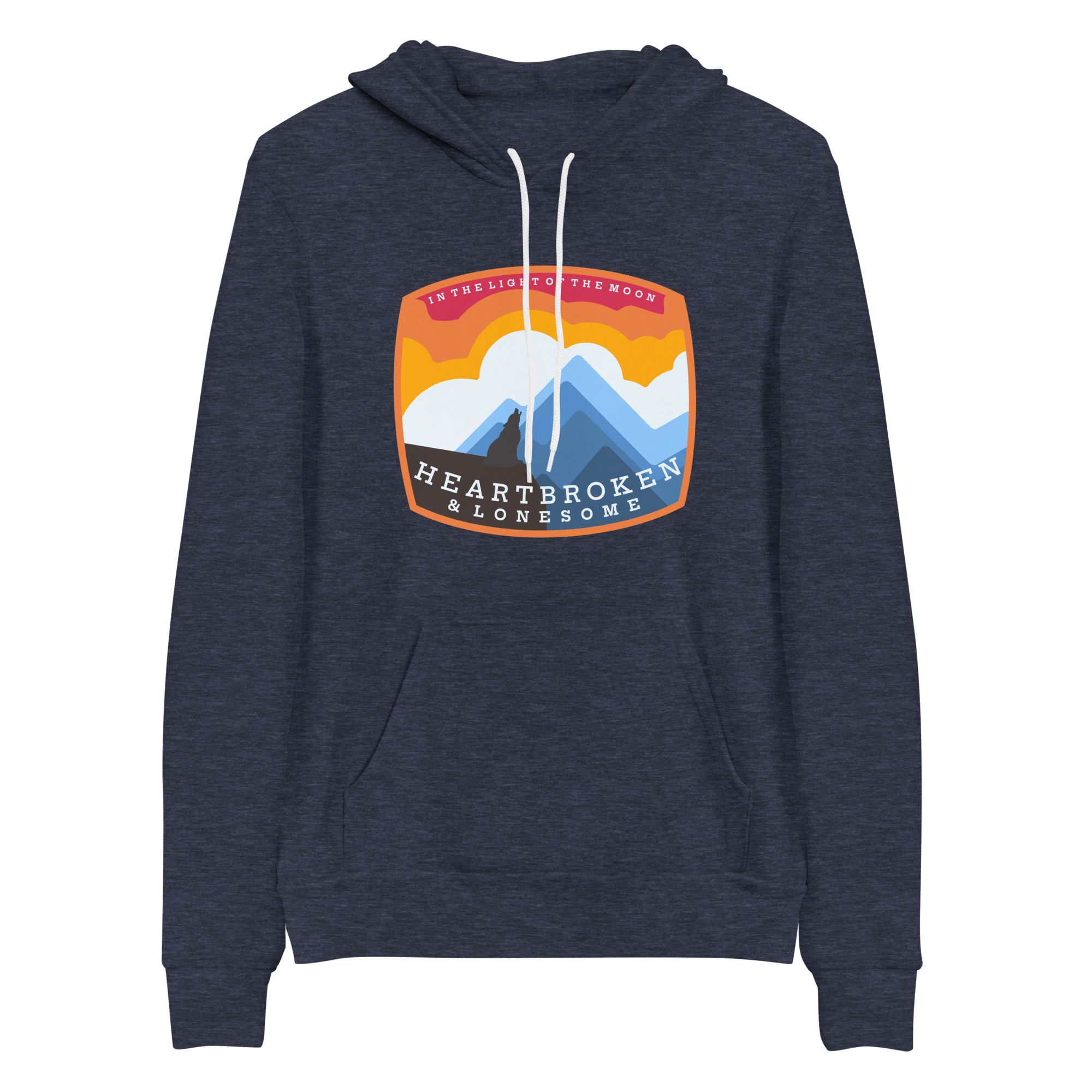 Love and Regret Coyote Howl BMFS Bella+Canvas Premium Unisex hoodie