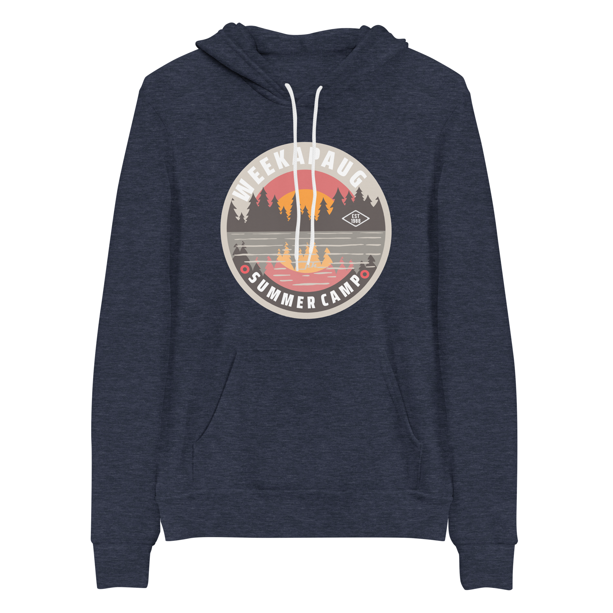 Weekapaug Summer Camp Bella+Canvas Premium Unisex hoodie