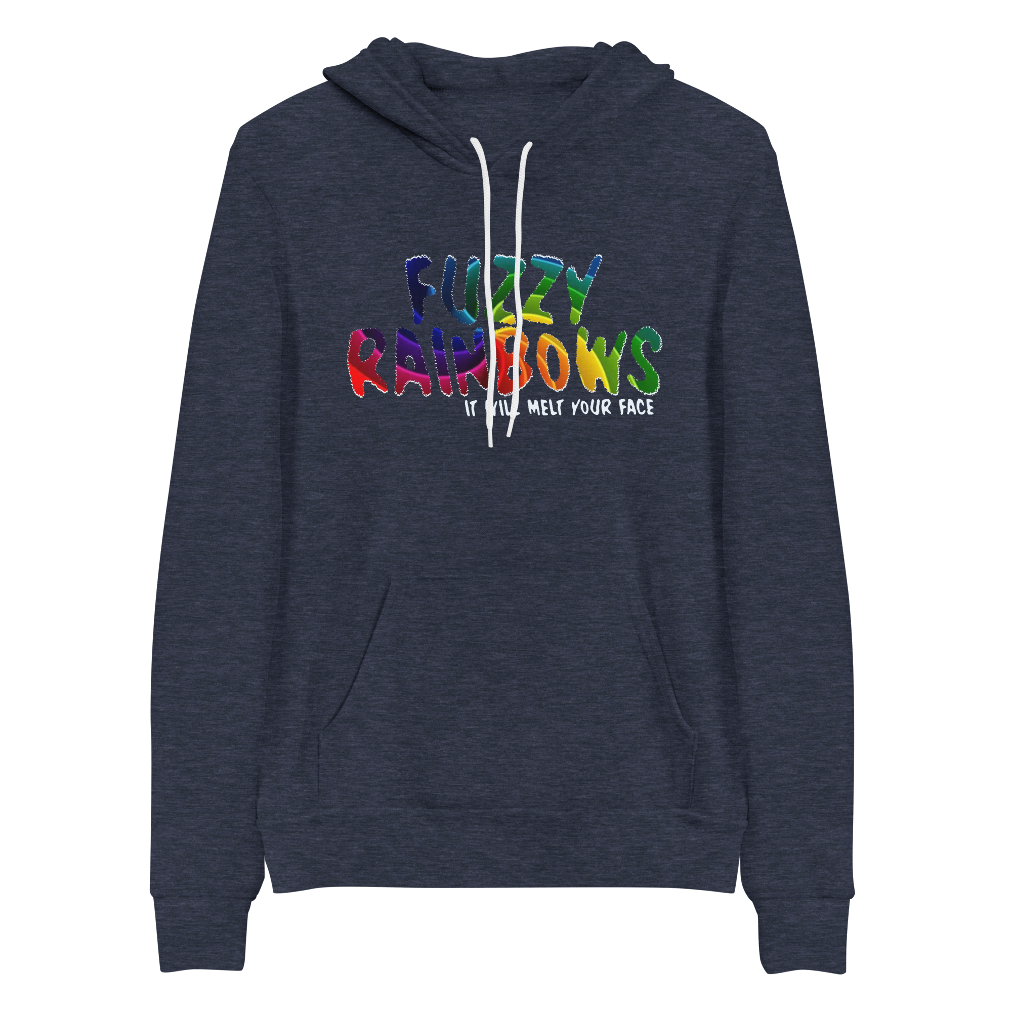 Fuzzy Rainbows Melt Your Face Bella+Canvas Premium Unisex hoodie 33