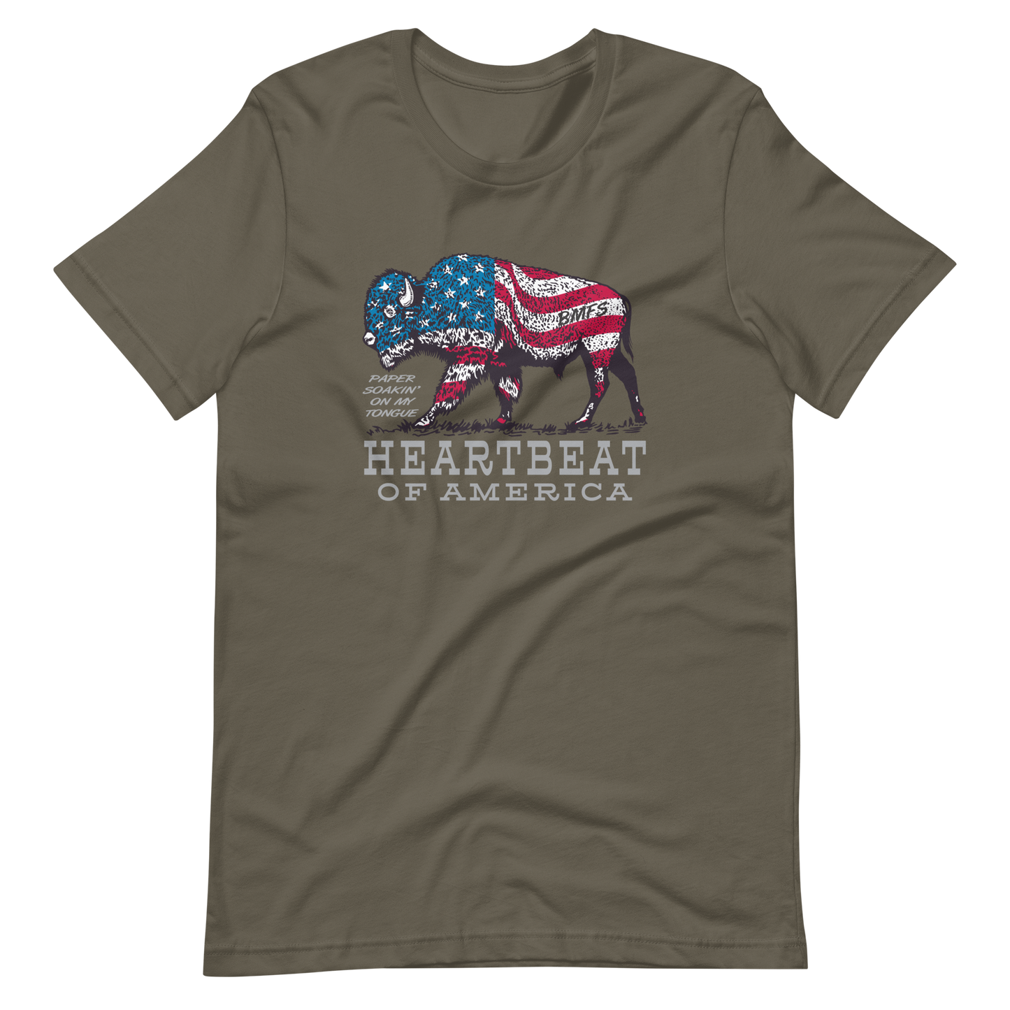 Heartbeat of America Bella + Canvas Premium Cotton | 33 BMFS THE GOAT