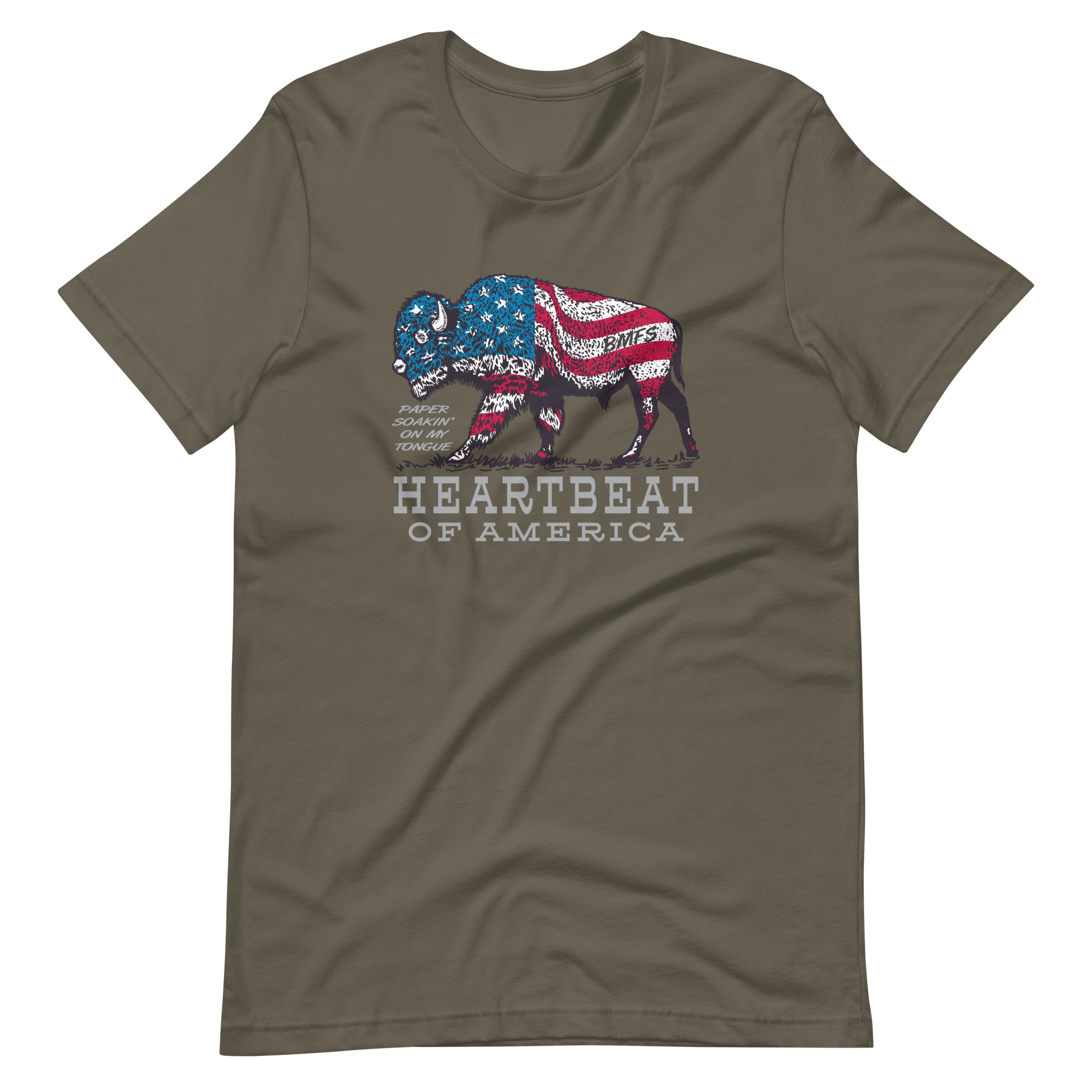 Heartbeat of America Bella + Canvas Premium Cotton | 33 BMFS THE GOAT