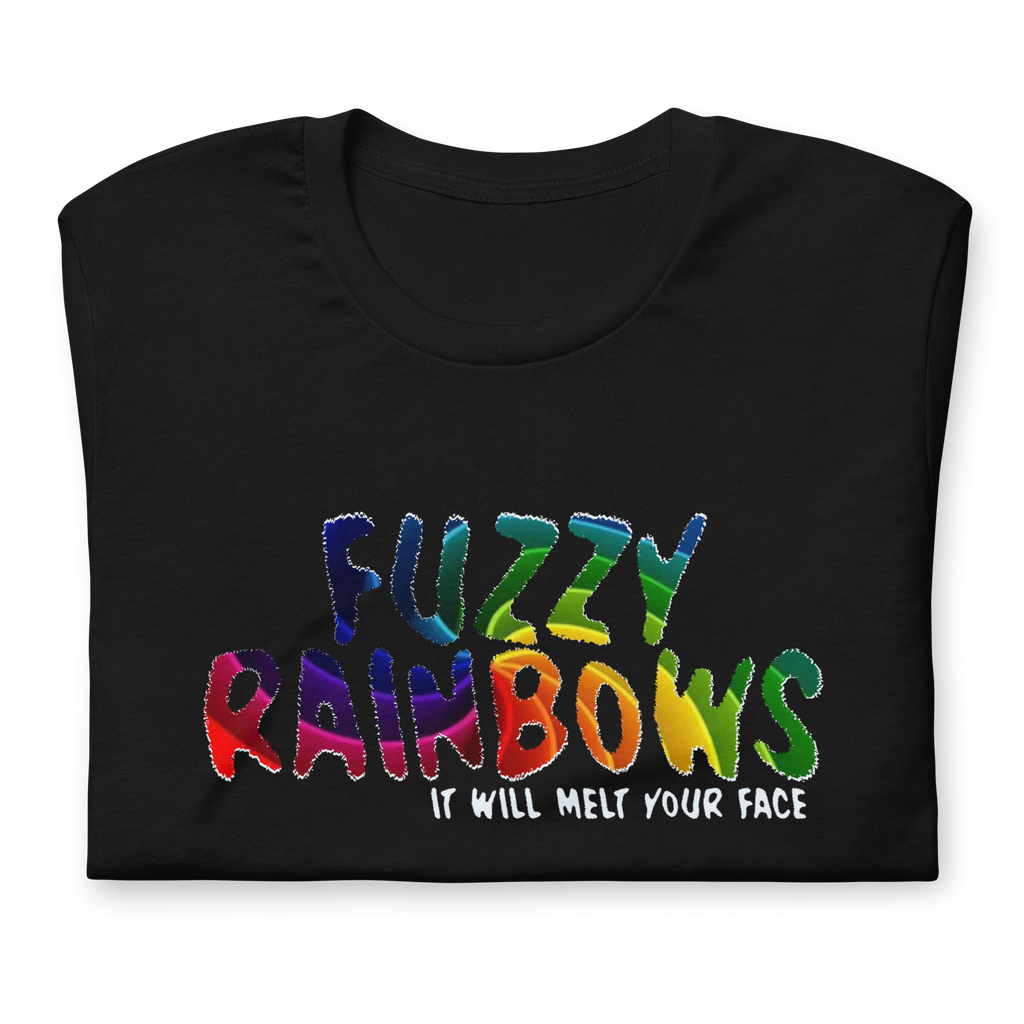 Fuzzy Rainbows Melt Your Face Bella + Canvas Premium Cotton | 33 BMFS