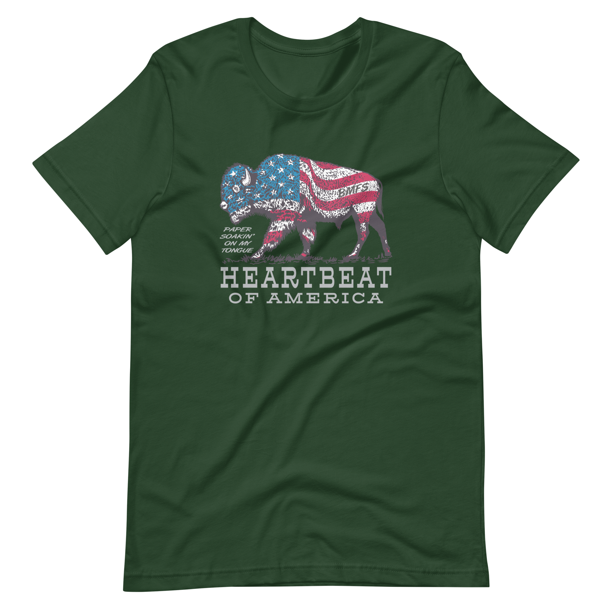Heartbeat of America Bella + Canvas Premium Cotton | 33 BMFS THE GOAT