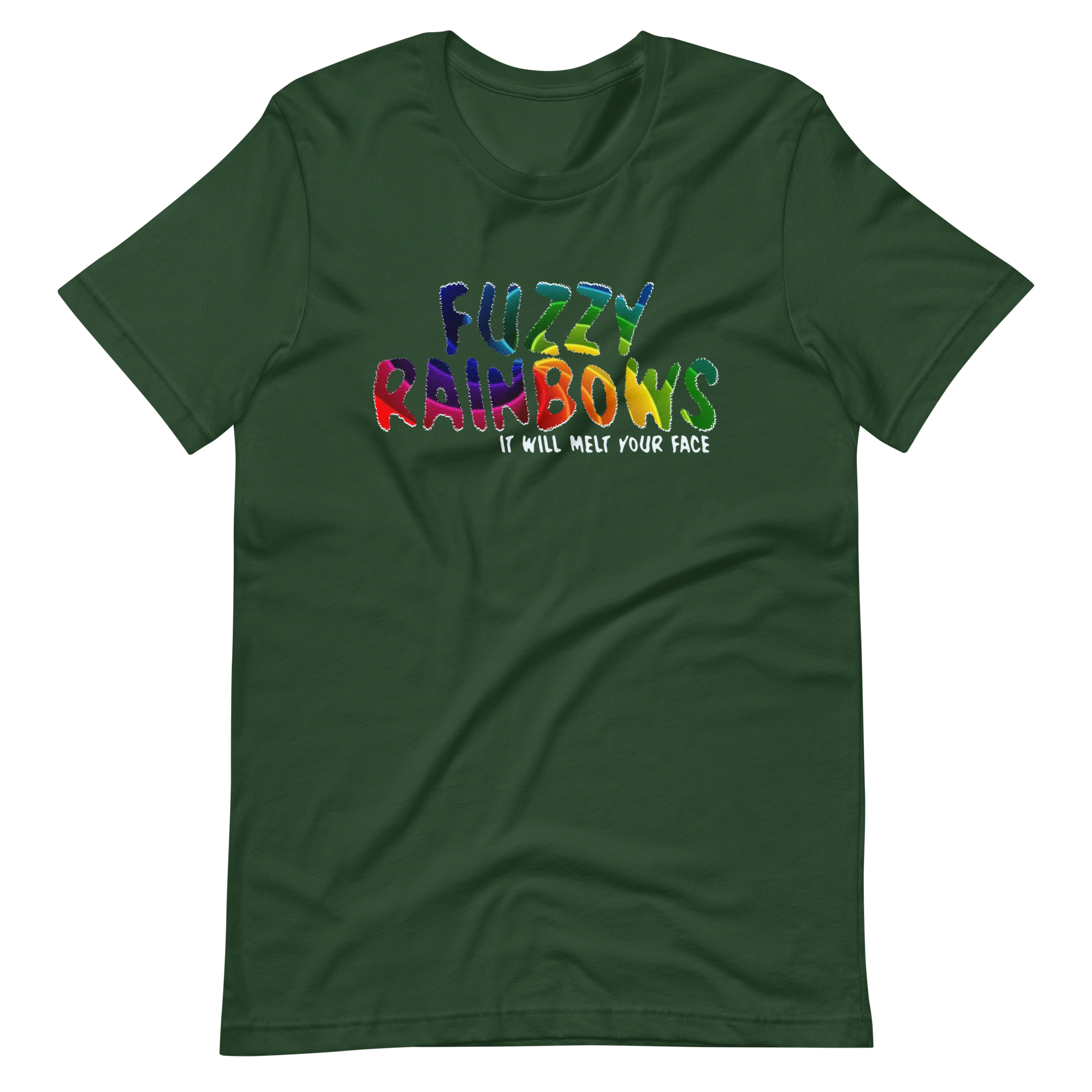 Fuzzy Rainbows Melt Your Face Bella + Canvas Premium Cotton | 33 BMFS