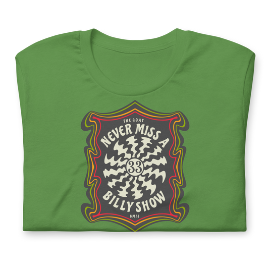 Never Miss A Billy Show Brewery Bella + Canvas Premium Cotton | 33 BMFS THE GOAT