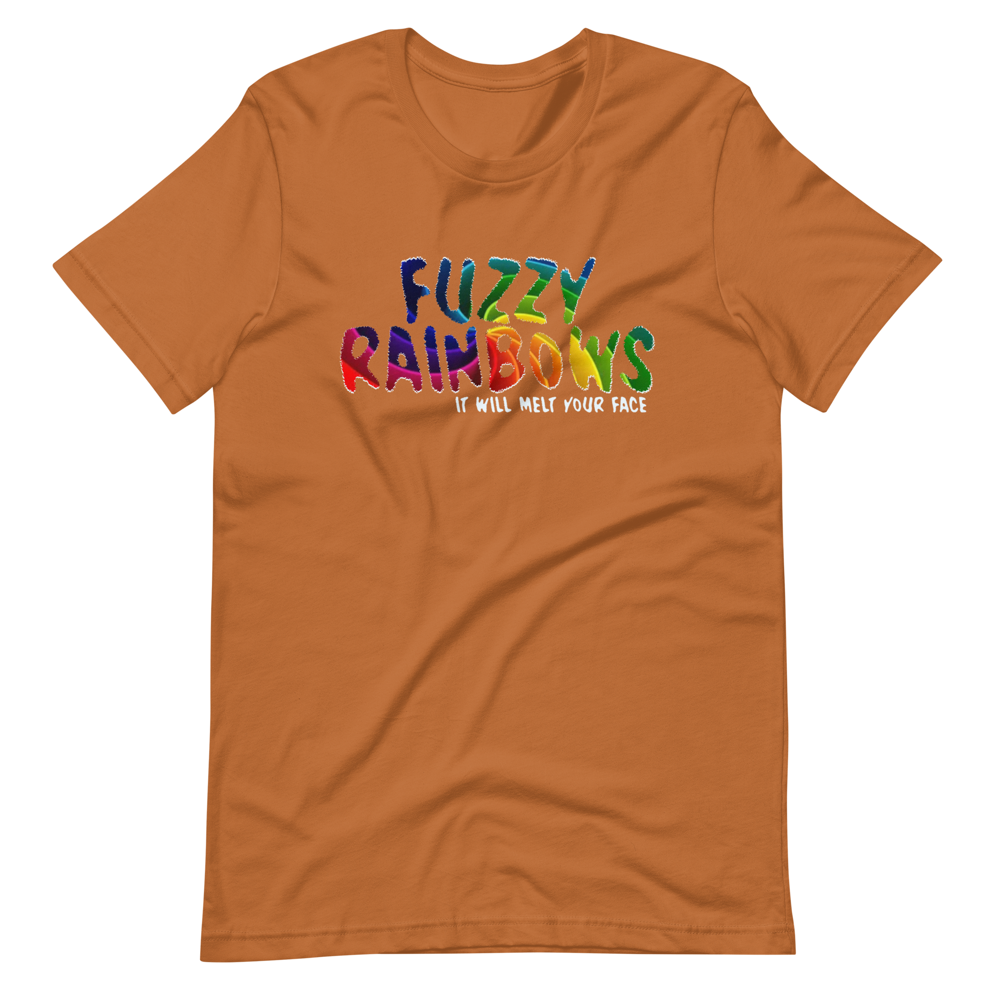Fuzzy Rainbows Melt Your Face Bella + Canvas Premium Cotton | 33 BMFS